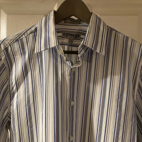 Shirts Mens Express Dress Shirt Fitted Long Sleeve Medium Poshmark